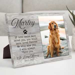 dog memorial gift, pet memorial plaque, loss of dog remembrance, pet loss gifts, in memory of dog death canvas art print, dog sympathy gift