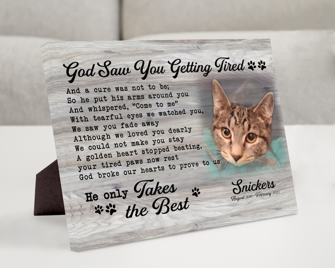 Personalized Cat Memorial Gift, Pet Memorial Gift, Pet Loss Gifts, Pet