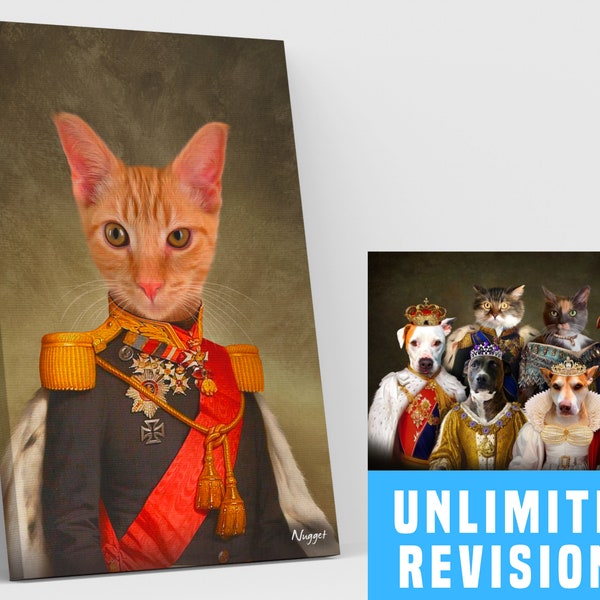 Cat Gifts, Custom Cat Portrait, Cat Dad Gift for Pet Portrait from Photo, Personalized Cat Gift for Cat Lovers, Cat Poster, Cat Painting