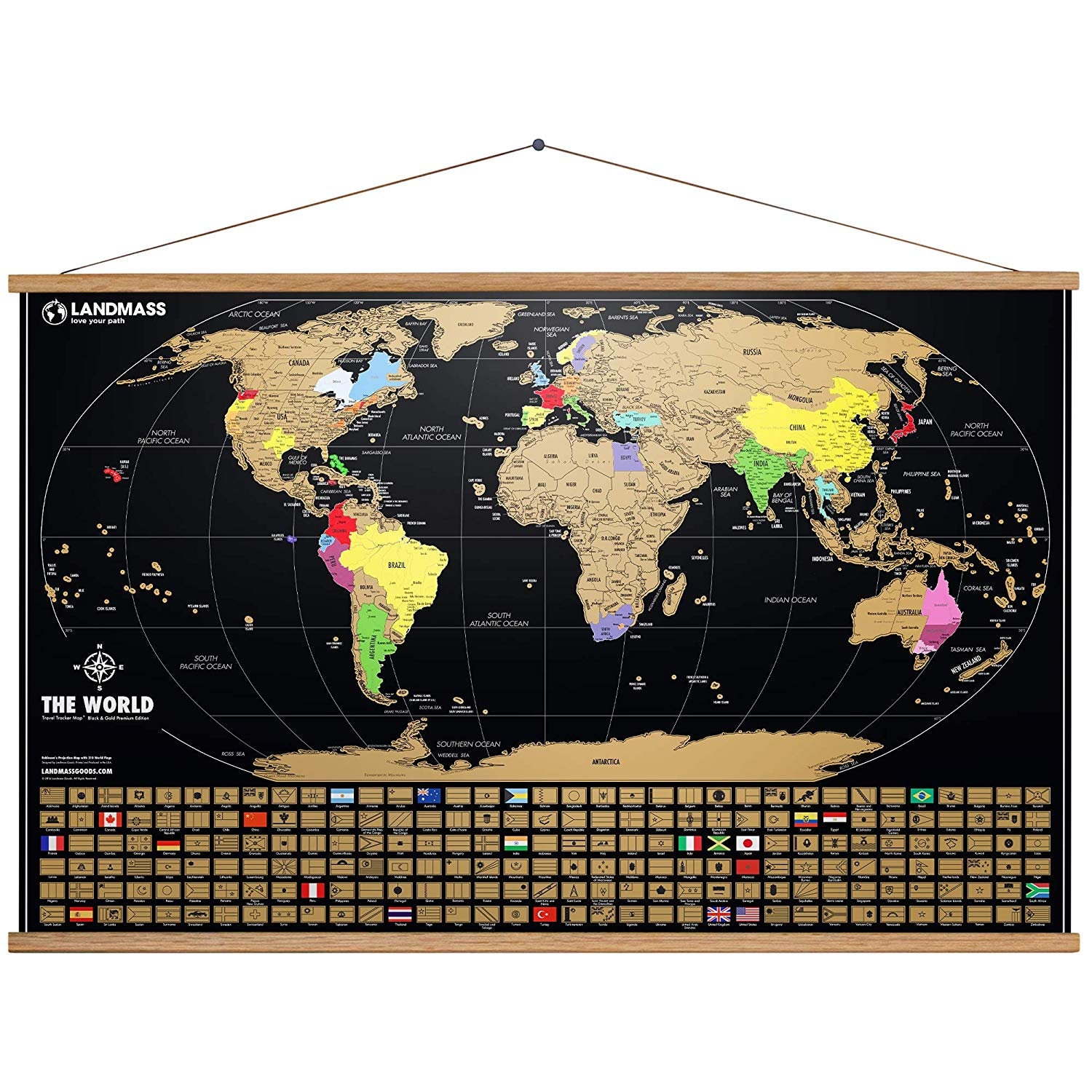 world travel map scratch off