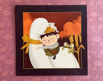 Greg & Goose - 5" x 5" Over the Garden Wall Inspired Print