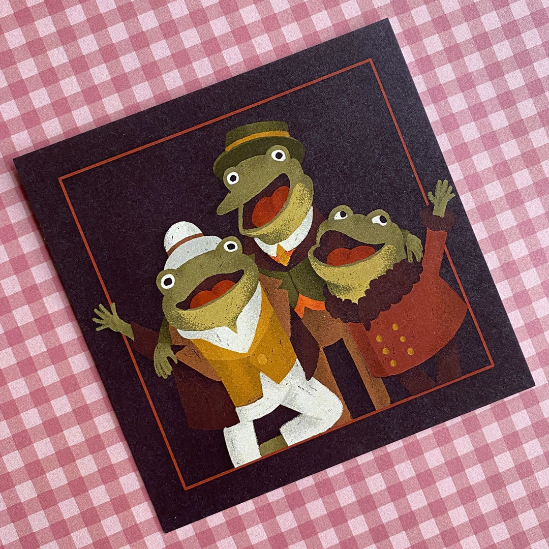 Frog Choir 5 X 5 Over the Garden Wall Inspired Print Etsy