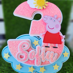 Piggy cake topper
