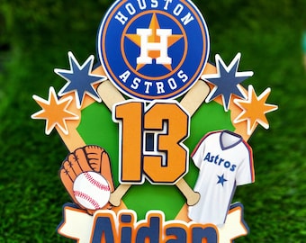Baseball cake topper custom Astros