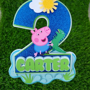 George piggy cake topper