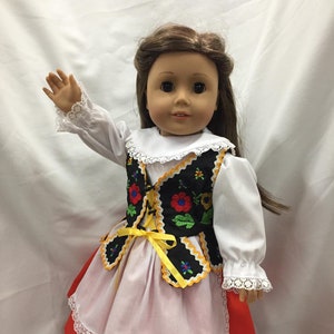 Polish II - Handmade Doll Dress Fits 18 inch American Girl Doll