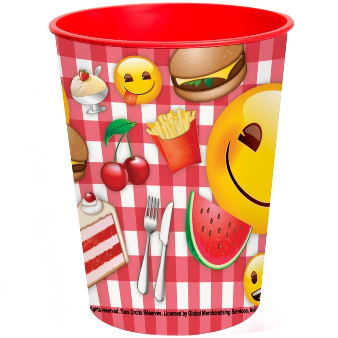 Emoji Summer Picnic Food Plastic Cup Etsy