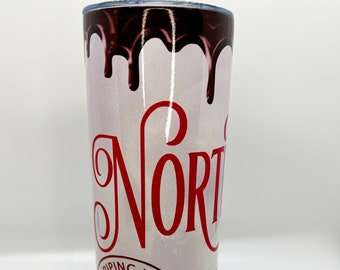 North Pole Hot Chocolate Company Tumbler | Travel Mug | Coffee Tumbler | Commuter Cup | Tea | Santa Approved | Hot Cocoa