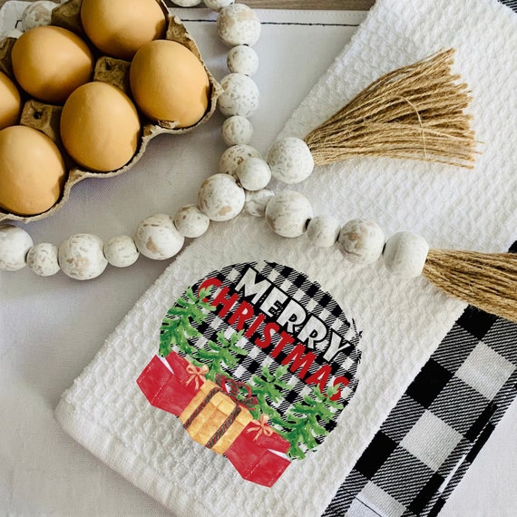 Winter & Christmas Microfiber Dish Towels Hand Towels Christmas