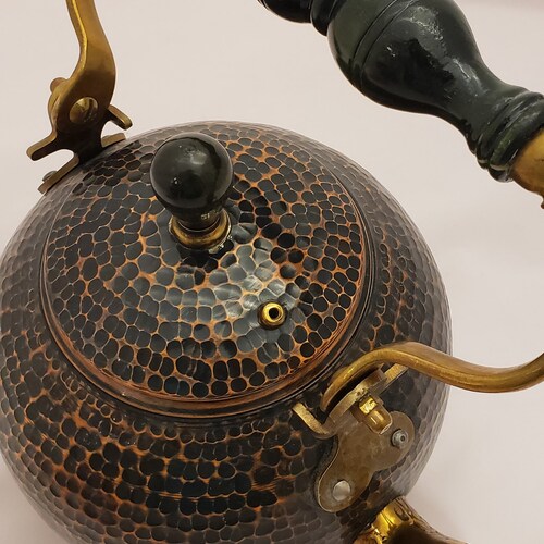Handmade shops Large Round Copper Kettle