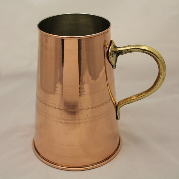 Kupfer Kanne mit Tassen | Kupferkrug | Wasserkrug | Türkischer Krug | Kupferkrug und Glas-Set | Handgemachter Krug | Gehämmerte Kanne | Einweihungsgeschenk