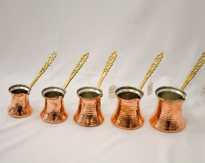 Handmade Copper Coffee Maker, Cezve, Turkish Coffee Maker, Coffee Pot, Coffee, Coffee Maker, Espresso, Copper Cookware, Outdoor Pot
