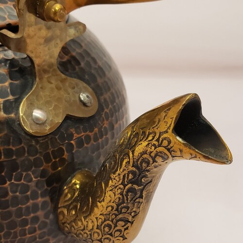 Handmade shops Large Round Copper Kettle