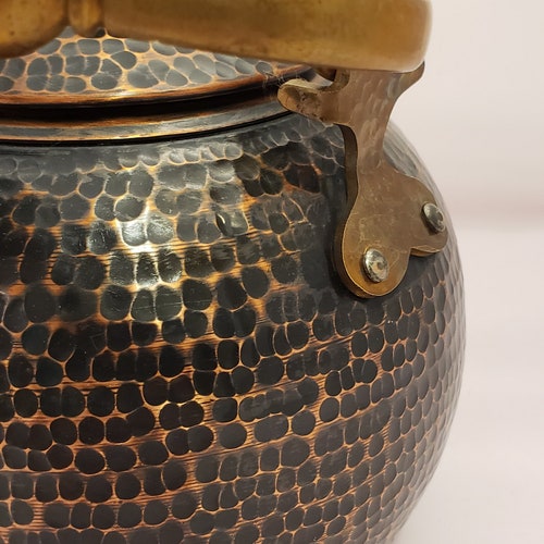 Handmade shops Large Round Copper Kettle