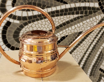 Handmade Copper Water Pitcher, copper pitcher, copperware, vintage copper, copper, watering, pitcher