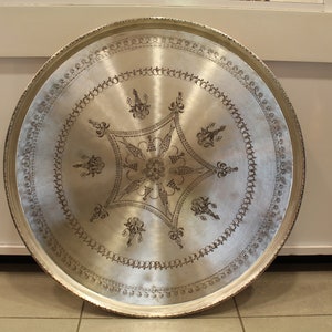 Handmade Copper Tray, copper tray, copperware, copper decor, copper decoration, vintage copper, copper