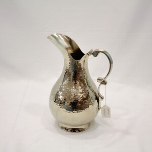 Handmade Nickel Plated Copper Pitcher, pitcher, copper, jug, copper jug