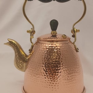Copper Kettle | Camping Teapot | Copper Tea Pot | Copper Coffee Pot | Copper Tea Kettle | Cowboy Coffee Pot | Herbal Tea Kettle | Coffee Pot