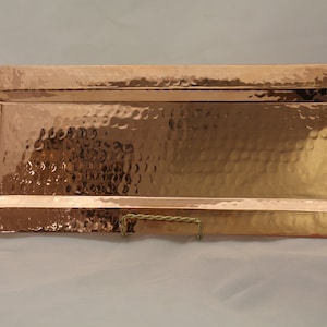 Turkish Tray | Turkish Copper Tray | Ottoman Tray | Serving Tray | Decorative Trays | Rectangular Tray | Hammered Tray | Tray for Kitchen