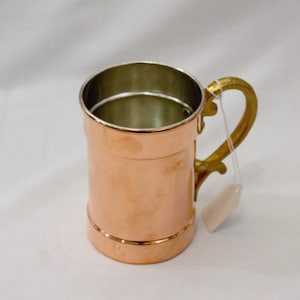 Caneca de cobre feita à mão, cobre, utensílios de cobre, caneca de cobre turca, caneca, utensílios de cobre, copo de cobre para beber, caneca de leite, vintage, caneca de cerveja