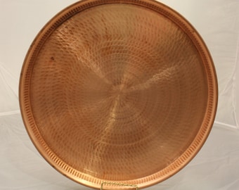 Handmade Copper Tray, vintage tray, copper decor, copperware, tray