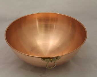 Handmade Turkish Copper Salad Bowl