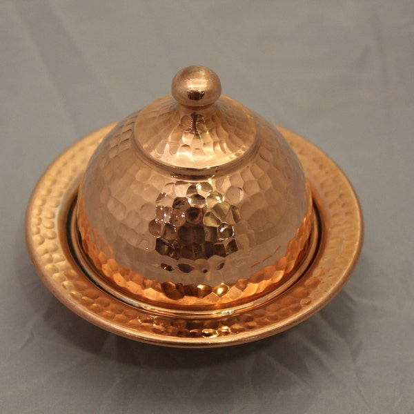 Handmade copper Turkish mini candy bowls