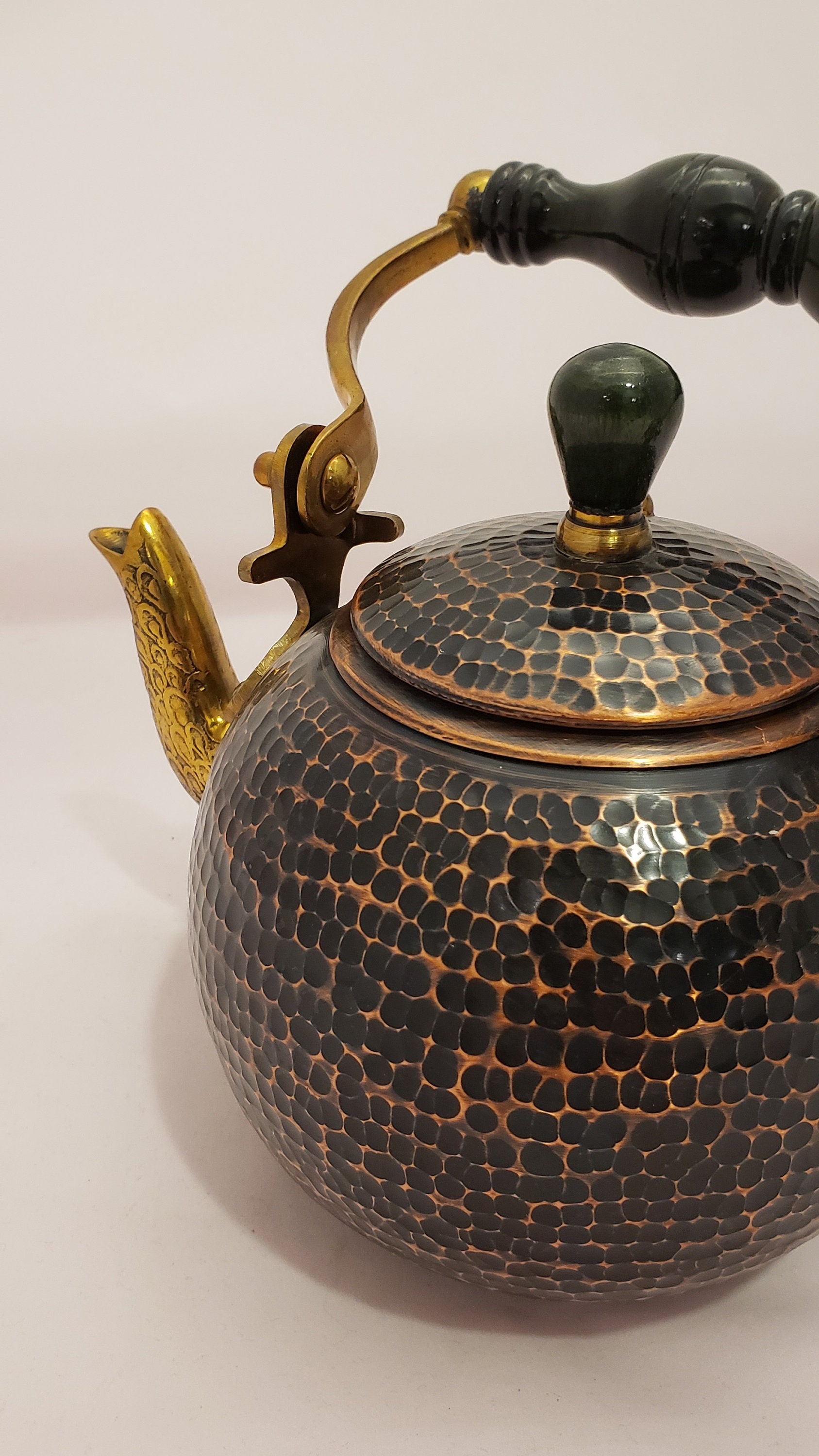 Handmade Round Copper Kettle Copper Kettle Tea Kettle Etsy