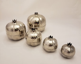 Copper Pomegranate | Pomegranate Box | Copper Décor | Shiny Pomegranate | Wedding Favor Box | Wedding Décor | Christmas Gift | Home Décor