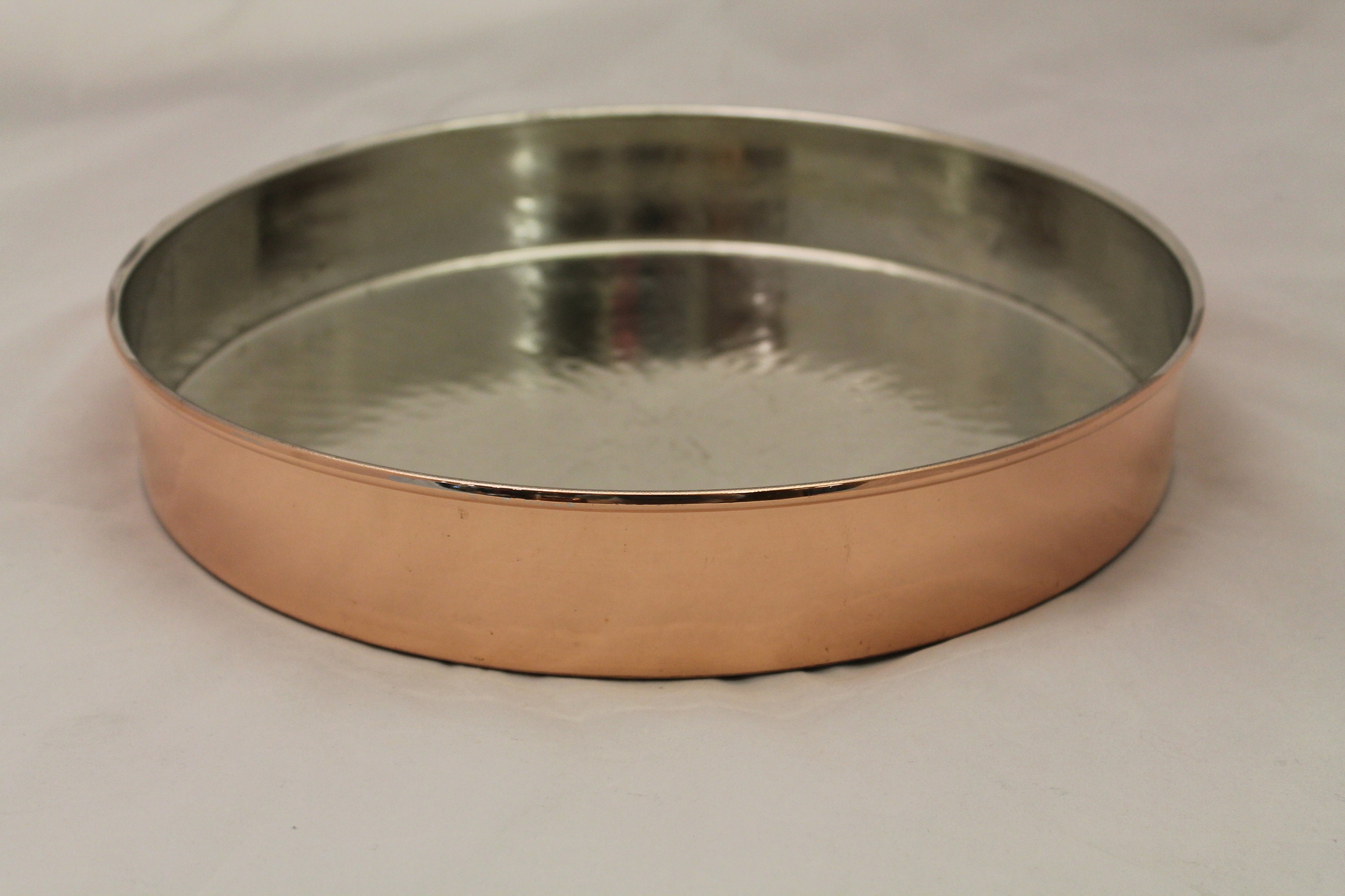 Copper Round Baking Tray Copper Oven Pan Turkish Copper Oven Tray Copper Cookware Baking Pan Roasting Tray Pizza Cooking Tray Etsy