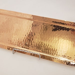Handmade Copper TrAy | Decorative Tray | Rectangular Tray | Vanity Tray | Vintage Tray | Hammered Copper Tray | Turkish Tray | Kitchen Try