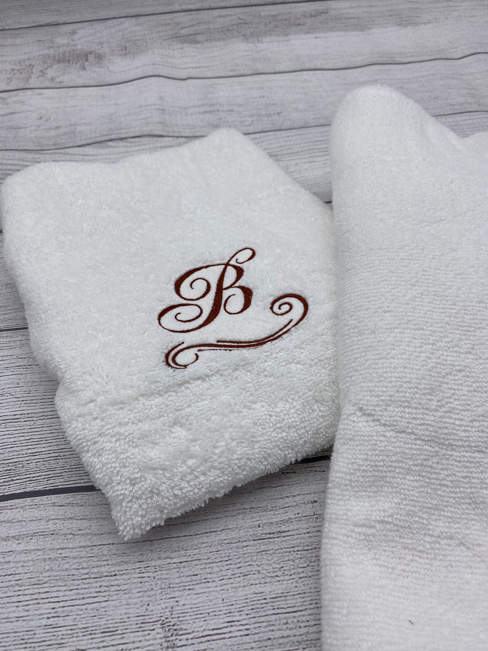 Custom Monogrammed Towels / Towel Set / Powder Room Etsy UK
