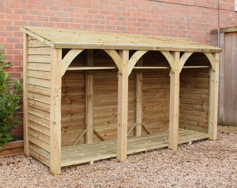 Bradgate Log Store, Heavy duty, Fully pressure treated