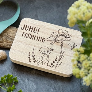 Saying board "Yippee Spring" | Decorative board with saying | Decorative stand with lettering | Spring decoration | Spring decoration | Spring