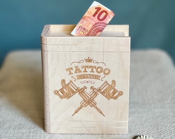 Money box book “tattoo cash register”