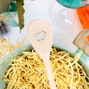 Cooking spoon &quot;Sheep&quot; | Wooden cooking spoon | Wooden spoon | Wooden cooking spoon | Kitchen helper | Kitchen decoration | Maritime gifts | Heidenschnucke