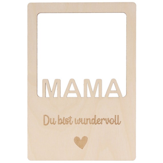 Spruchreif Bilderrahmen Aus Holz Mit Gravur „MEMORIES“ – Nachhaltig & Personalisierbar
