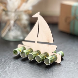 Gift idea | Cash gift for sailing | Gifts made of wood | Gift for sailing boat | Voucher for sailing license | Voucher for sailing | Sailing gifts