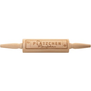 XL rolling pin with engraving · Wooden dough roller · Baking · Cookies dough roller as baking accessories · Wooden baking roll · Christmas motifs