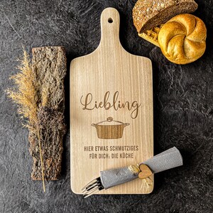 Saying board | Cutting board with handle | Wooden board with saying | Cutting board with engraving | Snack board | Wooden cutting board for hanging