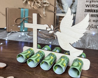 Ausgefallene Geldgeschenk | originelle Geldgeschenke | Kreatives Geldgeschenke | Geschenke aus Holz | Kommunion/Konfirmation