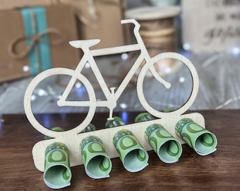 Cadeau d'anniversaire en espèces · Cadeau en espèces pour cyclistes · Cadeaux en bois · Cadeaux en espèces · Cadeaux en espèces originaux · Vélo
