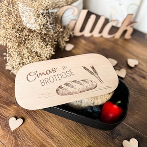 Plastic lunch box &quot;Grandma&#39;s lunch box&quot; | Lunch box with engraved breakfast board | Lunch box plastic | Lunch box Grandma | Mother&#39;s Day