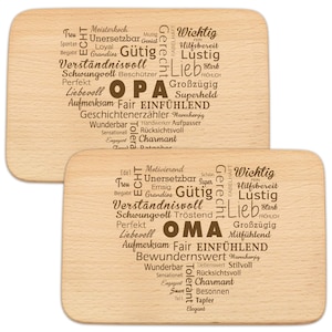 Set of 2 breakfast boards for grandma and grandpa · snack board with engraving · gift idea for grandparents · gift for grandpa · gifts for grandma · snack board