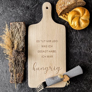 ready to say | Cutting board with handle | Wooden board with saying | Cutting board with engraving | Bread Board | Hanging wooden cutting board