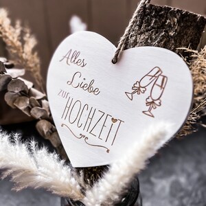 Vintage hart &quot;Happy Wedding&quot;