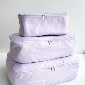 Organizador de viaje sostenible de lavanda