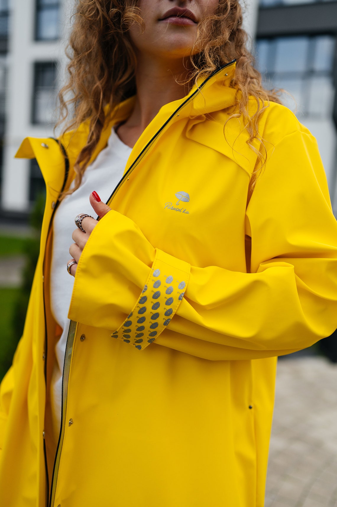 Travel Raincoat Women's Yellow Raincoat Premium Quality Etsy