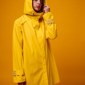 bright Yellow Raincoat, perfect for spring, summer and autumn rainy days image 10