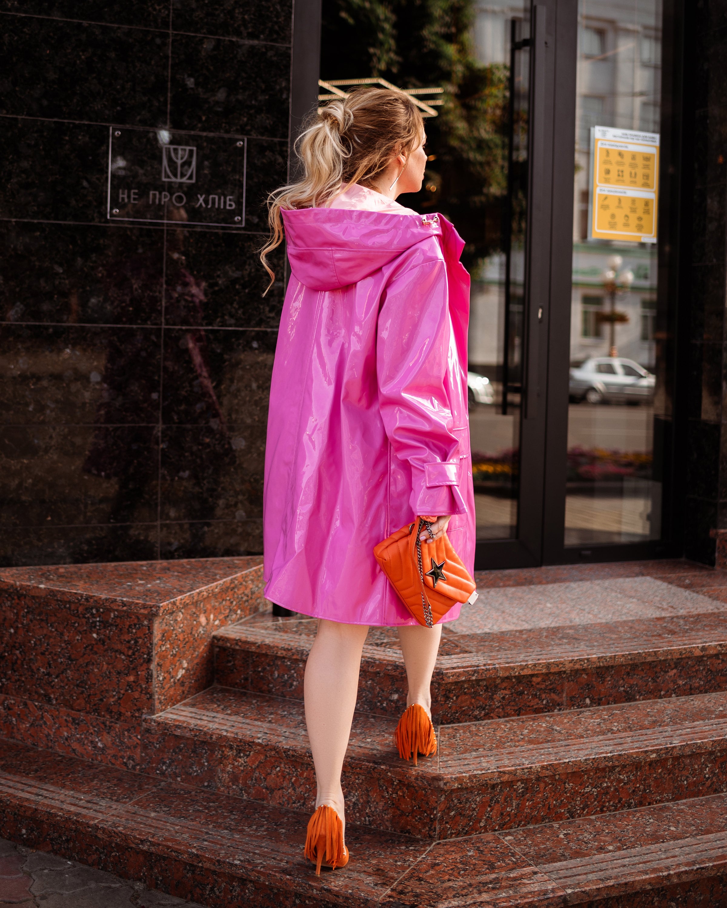 Amazing Pink Women's Raincoat Premium Quality Water Resistant, Hooded